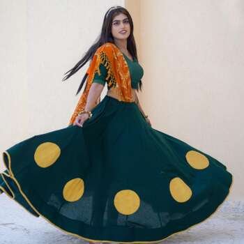 Designer Flex Cotton Chaniya Choli with Vintage Georgette Dupatta